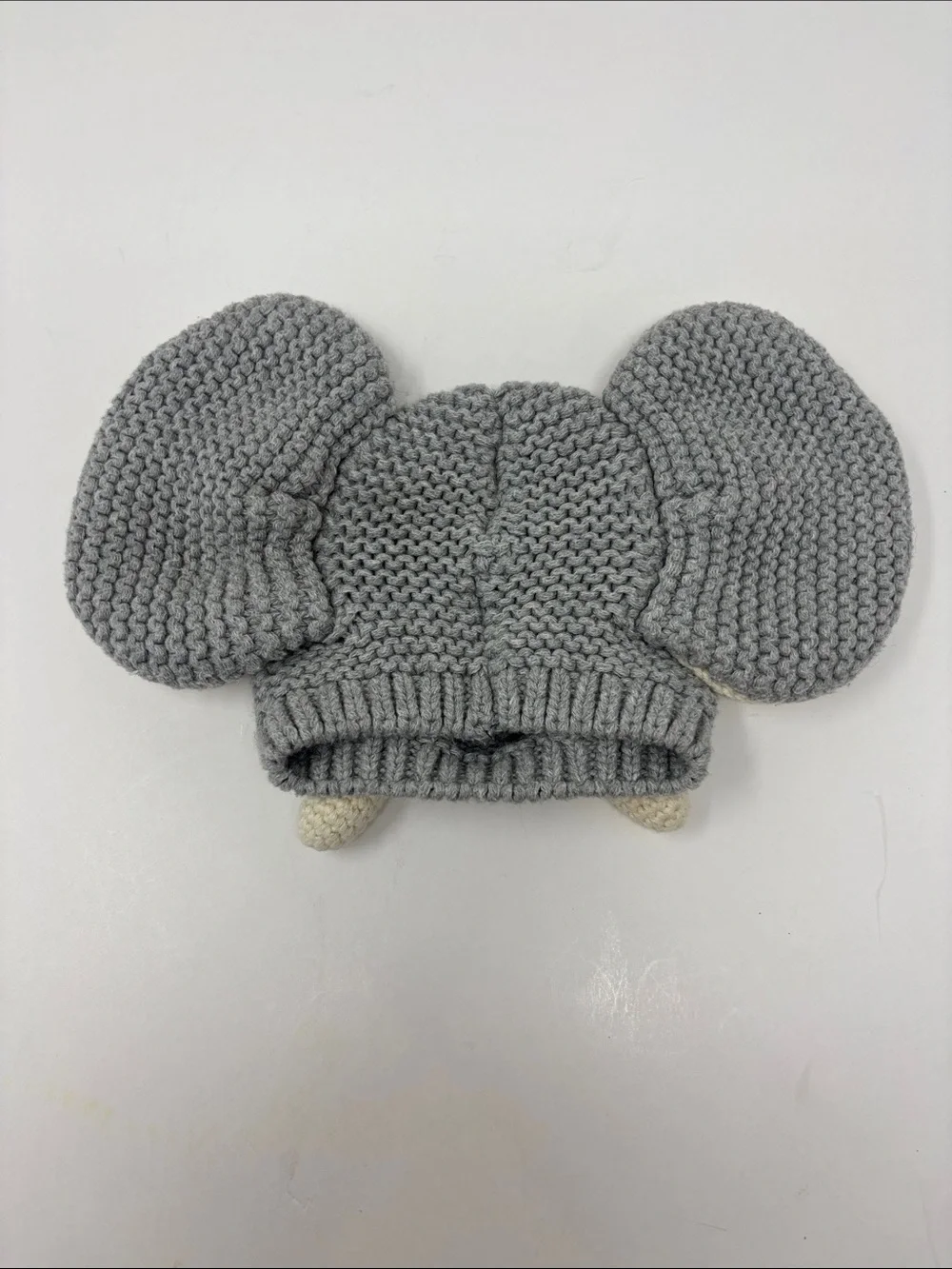 Baby Gap Knit Elephant Hat Size: 0-3 Months Gray/Tan